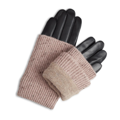 Γυναικεία μαύρα δερμάτινα γάντια MARKBERG HellyMBG Glove