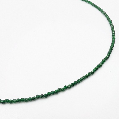 Minimal Χειροποίητο Κολιέ με Πράσινες Faceted Χάντρες – GREKAS JEWELRY
