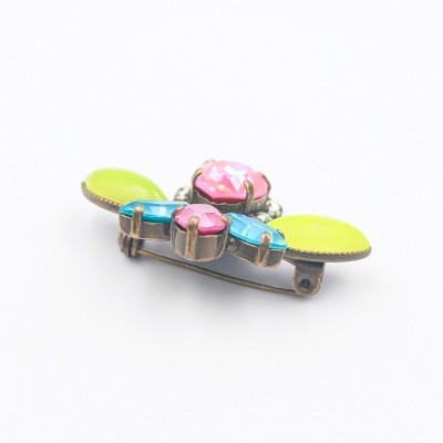 Χειροποίητη Καρφίτσα Dimitriadis – Insect/Bee Motif με Κρύσταλλους Swarovski