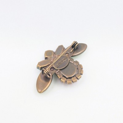 Χειροποίητη Καρφίτσα Dimitriadis – Insect/Bee Motif με Κρύσταλλους Swarovski