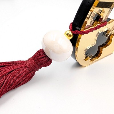 Διακοσμητικό Γούρι Πέταλο Plexiglass με Τριφύλλια – GREKAS JEWELRY