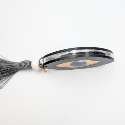 Διακοσμητικό Γούρι Μάτι Plexiglass με Φούντα– GREKAS JEWELRY