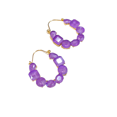 ΣΚΟΥΛΑΡΙΚΙΑ GREKAS JEWELRY ΚΡΕΜΑΣΤΑ ΚΡΙΚΟΙ ΚΡΥΣΤΑΛΛΙΝΕΣ ΠΕΤΡΕΣ ΣΕ ΜΩΒ ΑΠΟΧΡΩΣΕΙΣ