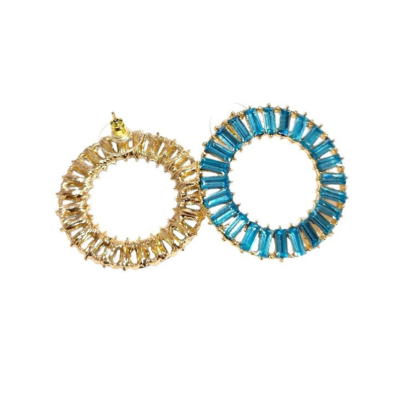 S4713 ΓΥΝΑΙΚΕΙΑ ΣΚΟΥΛΑΡΙΚΙΑ ΚΡΙΚΟΙ GREKAS JEWELRY ΧΡΩΜΑ ΠΕΤΡΟΛ...