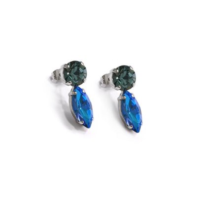 Γυναικεία Σκουλαρίκια Fantasy and crystals earrings Μπλε