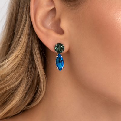 Γυναικεία Σκουλαρίκια Fantasy and crystals earrings Μπλε