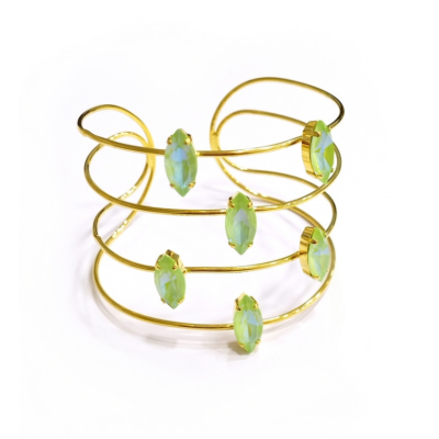 5429E 37 CATHERINE BIJOUX Iride sense full of color bangle Πράσινο