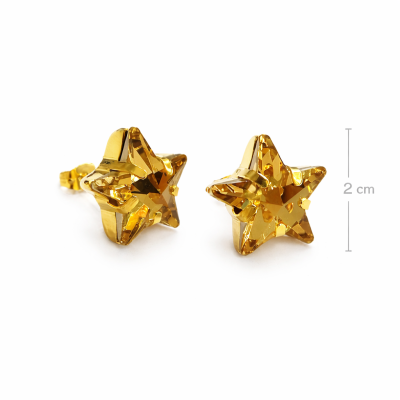 Γυναικεία Σκουλαρίκια CATHERINE BIJOUX Shining stars small earrings Μπεζ