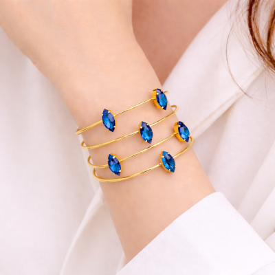 Γυναικείο Βραχιόλι  Iride sense full of color bangle Μπλε
