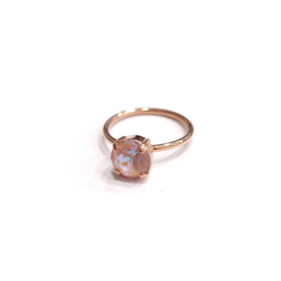 Γυναικείο Δαχτυλίδι CATHERINE BIJOUX Minimal crystal ring Ροζ