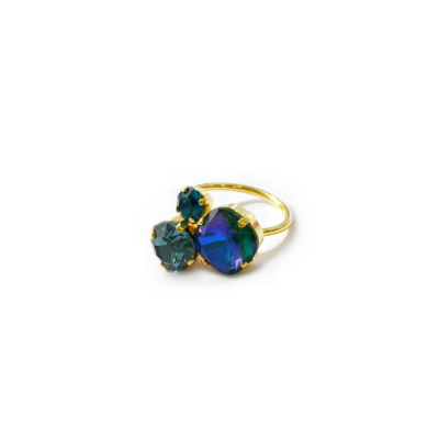 Γυναικείο Δαχτυλίδι CATHERINE BIJOUX Colorful starlight ring Τυρκουάζ
