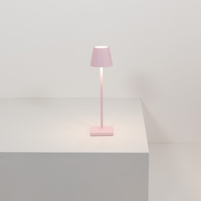 Zafferano Poldina Pro Micro Επιτραπέζιo Φωτιστικό LED σε Ροζ