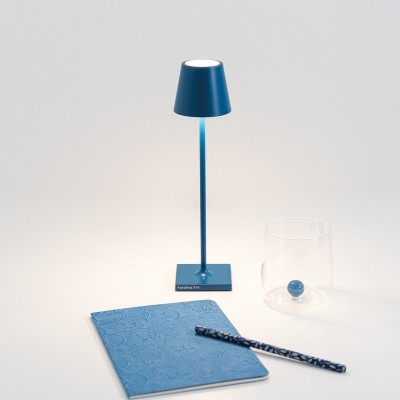 Zafferano Poldina Pro Micro Επιτραπέζιo Φωτιστικό LED σε Μπλε απόχρωση