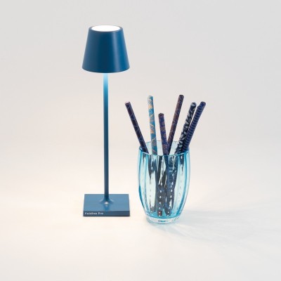 Zafferano Poldina Pro Micro Επιτραπέζιo Φωτιστικό LED σε Μπλε απόχρωση