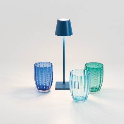 Zafferano Poldina Pro Micro Επιτραπέζιo Φωτιστικό LED σε Μπλε απόχρωση