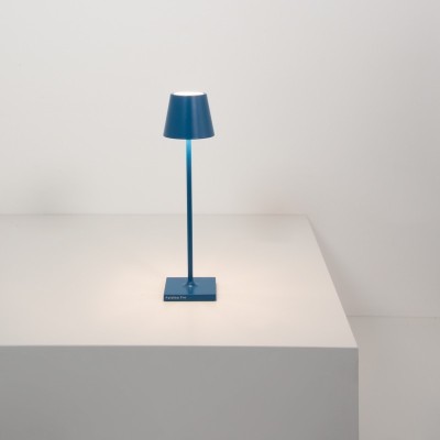 Zafferano Poldina Pro Micro Επιτραπέζιo Φωτιστικό LED σε Μπλε απόχρωση