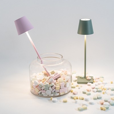 Zafferano Poldina Pro Micro Επιτραπέζιo Φωτιστικό LED σε Πράσινο-Βεραμάν απόχρωση