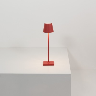 Zafferano Poldina Pro Micro Επιτραπέζιo Φωτιστικό LED σε Κόκκινη απόχρωση