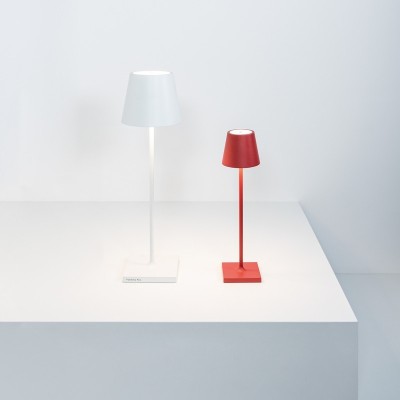 Zafferano Poldina Pro Micro Επιτραπέζιo Φωτιστικό LED σε Κόκκινη απόχρωση