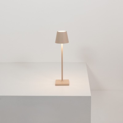 Zafferano Poldina Pro Micro Επιτραπέζιo Φωτιστικό LED σε Μπεζ απόχρωση