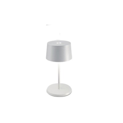 Zafferano  Olivia Mini Επιτραπέζιo Φωτιστικό LED σε Λευκή απόχρωση
