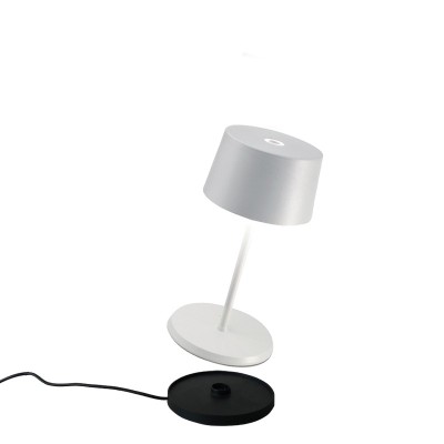 Zafferano  Olivia Mini Επιτραπέζιo Φωτιστικό LED σε Λευκή απόχρωση