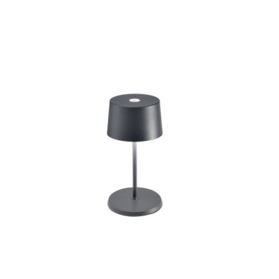 Zafferano  Olivia Mini Επιτραπέζιo Φωτιστικό LED σε Σκούρο Γκρι απόχρωση