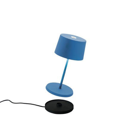 Zafferano  Olivia Mini Επιτραπέζιo Φωτιστικό LED σε Μπλε απόχρωση
