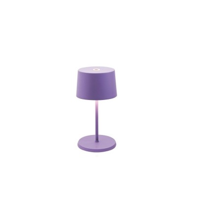Zafferano  Olivia Mini Επιτραπέζιo Φωτιστικό LED σε Μωβ απόχρωση