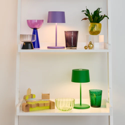 Zafferano  Olivia Mini Επιτραπέζιo Φωτιστικό LED σε Μωβ απόχρωση