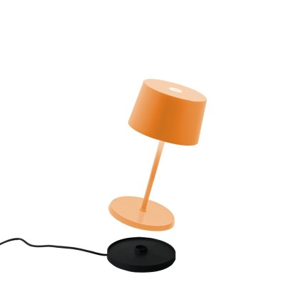 Zafferano  Olivia Mini Επιτραπέζιo Φωτιστικό LED σε Πορτοκαλί απόχρωση