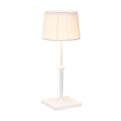 Zafferano Poldina Classic table lamp Επιτραπέζιο Φωτιστικό LED σε Λευκό με λευκό καπέλο