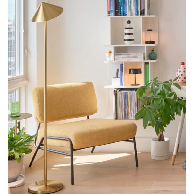 Zafferano Φωτιστικό LED Δαπέδου Pina XXL floor lamp Χρυσή απόχρωση
