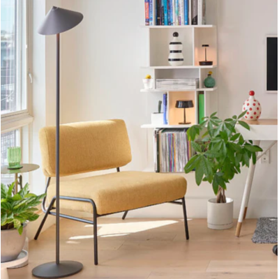Zafferano Φωτιστικό LED Δαπέδου Pina XXL floor lamp Γκρι απόχρωση