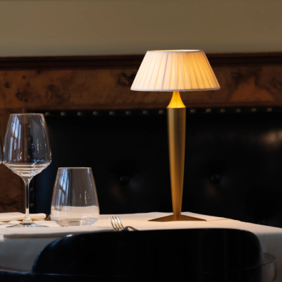 Zafferano Επιτραπέζιo Φωτιστικό LED Flaminia table lamp Χρυσή απόχρωση