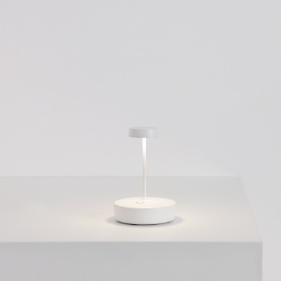 Zafferano Επιτραπέζιo Φωτιστικό LED Swap mini table lamp Λεύκη απόχρωση