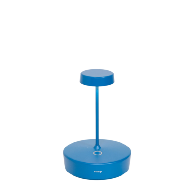 Zafferano Επιτραπέζιo Φωτιστικό LED Swap mini table lamp Μπλε απόχρωση