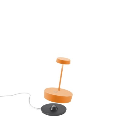 Zafferano Επιτραπέζιo Φωτιστικό LED Swap mini table lamp Πορτοκαλί απόχρωση